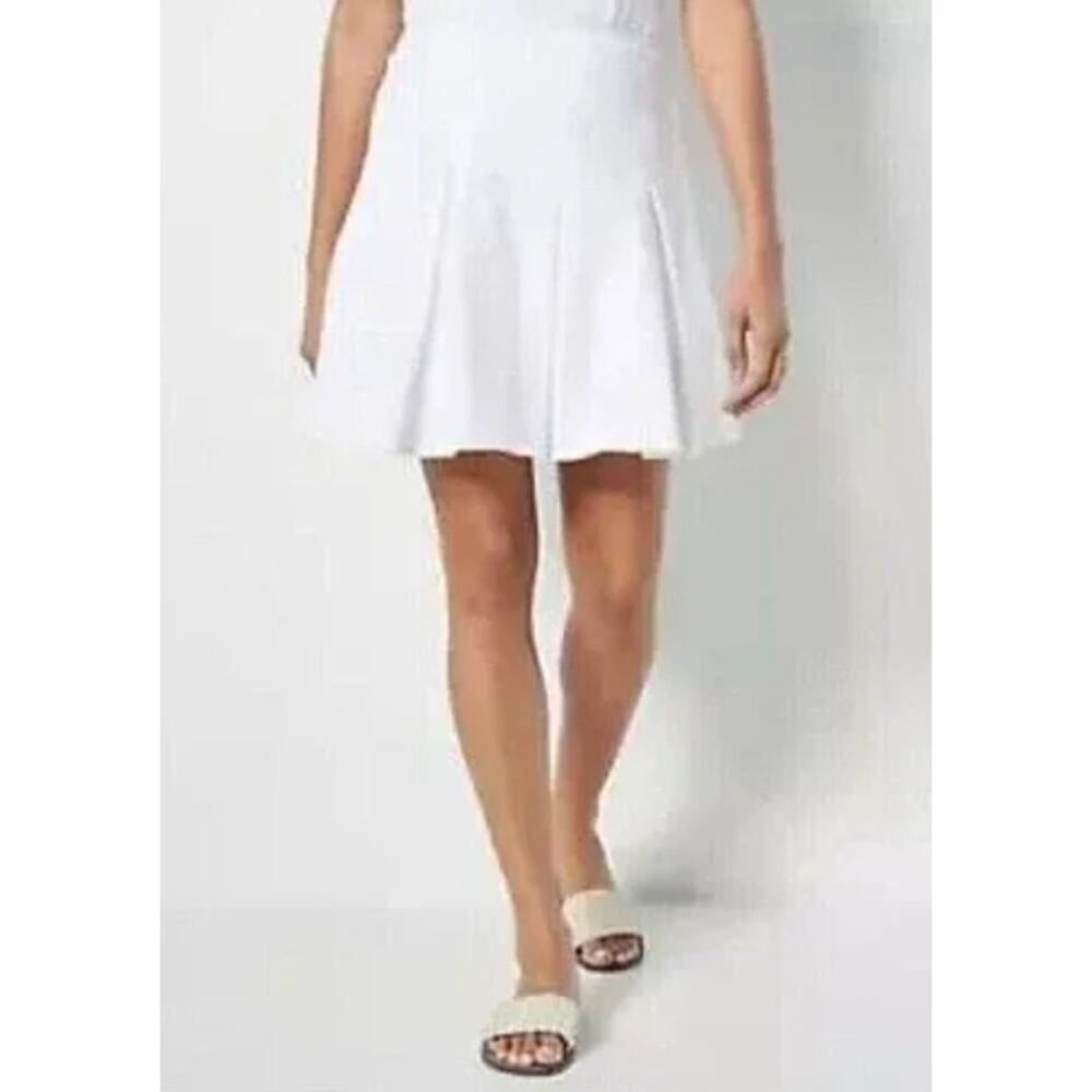 NWT Wicked by Women with Control QVC Cotton Jersey Pleated Skort Sz XL